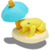 3D-Jibbitz™-vedhæng med afslappet frø