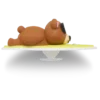 3D Surfing Bear Jibbitz™-vedhæng