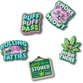 420 Hemp Cuties 5-pak Jibbitz-vedhæng