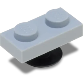 4Lw Lt Grey Tile 1X2 Jibbitz-vedhæng