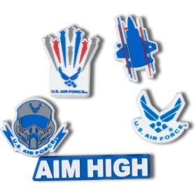 Armed Forces US Air Force 5-pak Jibbitz-skovedhæng