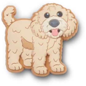 ‘B’golden Doodle Puppy Jibbitz-skovedhæng’