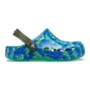 Baya Clogs med print “Blue Bolt Multi”