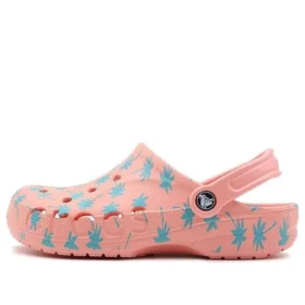 Baya sæsonbestemte Clogs med grafisk mønster “Pink Blue”