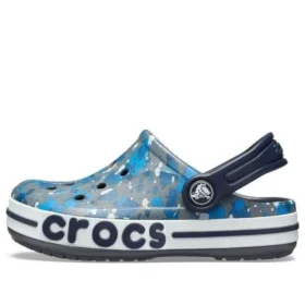 Bayaband Clogs med print “Blue Grey”