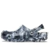 Beach Marbled Unisex sorte og hvide sandaler “Black White”