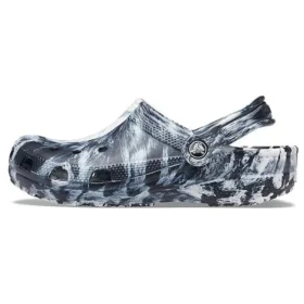 Beach Marbled Unisex sorte og hvide sandaler “Black White”