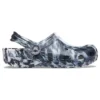 Beach Marbled Unisex sorte og hvide sandaler “Black White”