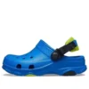 Blå sandaler med flade sko