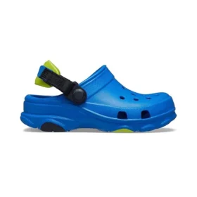 Blå sandaler med flade sko