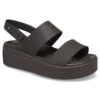 Brooklyn Croco Low Espresso-sandal “Brown”