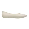 Brooklyn spidse flade sko “Cream White”