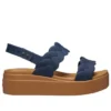 Brooklyn Woven Wedge Sandaler “Blue Brown”