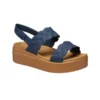 Brooklyn Woven Wedge Sandaler “Blue Brown”