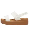 Brooklyn Woven Wedge Sandaler “White Brown”