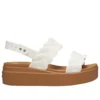 Brooklyn Woven Wedge Sandaler “White Brown”