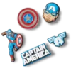 Captain America 5-pak Jibbitz-vedhæng