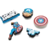 Captain America 5-pak Jibbitz-vedhæng