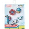 Captain America 5-pak Jibbitz-vedhæng