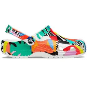 Classic Beach Sandals, unisex, flerfarvet, hvid