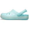 Classic Clog, gennemsigtig strandklog “Ice Blue”