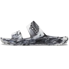 Classic Clog Marble Beach Sports “White Black”