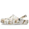 Classic Clog med camouflagemønster til stranden “White Camouflage”