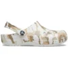 Classic Clog med camouflagemønster til stranden “White Camouflage”