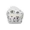Classic Clog med dødningehoved-print “White Black”