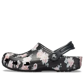 Classic Clog med print “Black Pink”