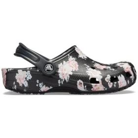 Classic Clog med print “Black Pink”