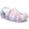 Classic Clog-mønster Crocs flad hæl sportslige farverige blå sandaler