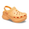 Classic Clog Retro Crocs med tyk sål, orange, små hval-sandaler