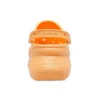 Classic Clog Retro Crocs med tyk sål, orange, små hval-sandaler