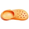 Classic Clog Retro Crocs med tyk sål, orange, små hval-sandaler