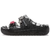 Classic Cozzzy Disco Glitter-sandaler “Black”