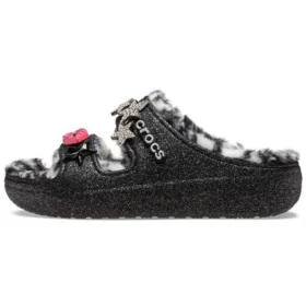 Classic Cozzzy Disco Glitter-sandaler “Black”