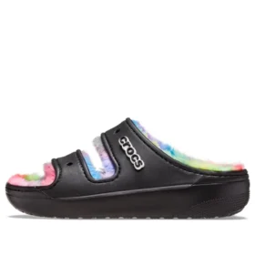 Classic Cozzzy Spray Dye-sandaler “Black Multi”