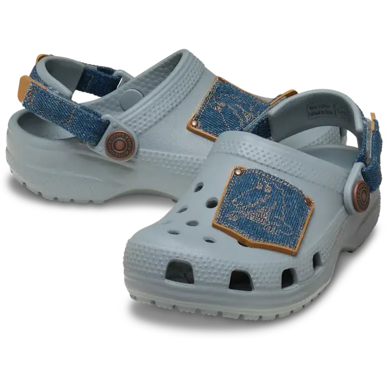 Classic Denim-Clog til småbørn med justerbar hælrem Classic Denim-Clog til småbørn med justerbar hælrem