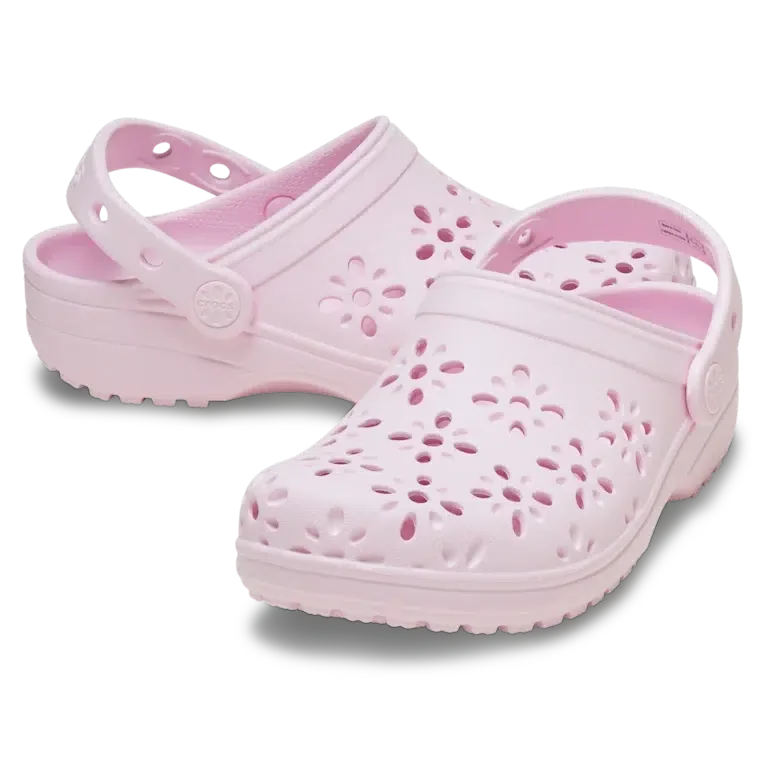 Classic Floral Cut-Out Clog til børn Classic Floral Cut-Out Clog til børn