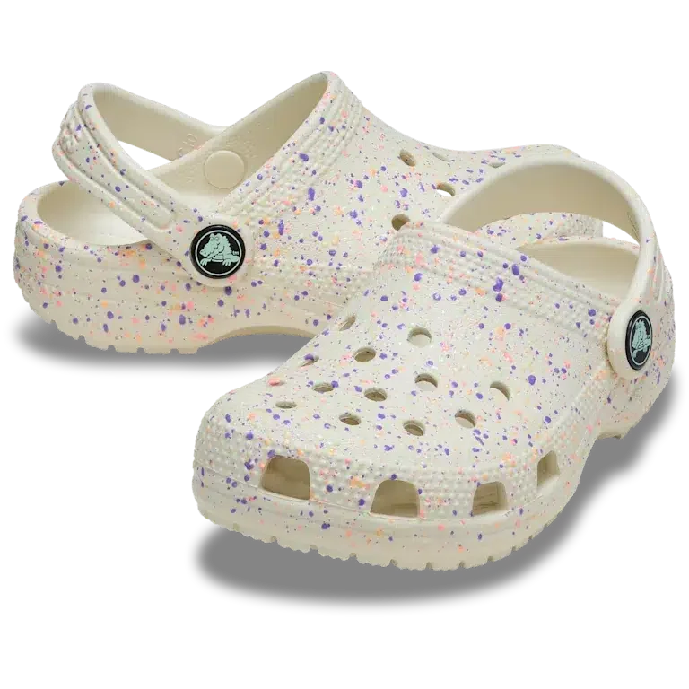 Classic Glow Paint Splatter-Clog til børn Classic Glow Paint Splatter-Clog til børn