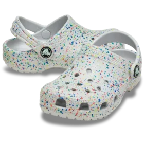 Classic Glow Paint Splatter-Clog til børn