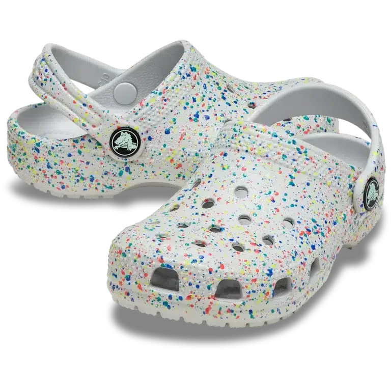 Classic Glow Paint Splatter-Clog til børn Classic Glow Paint Splatter-Clog til børn