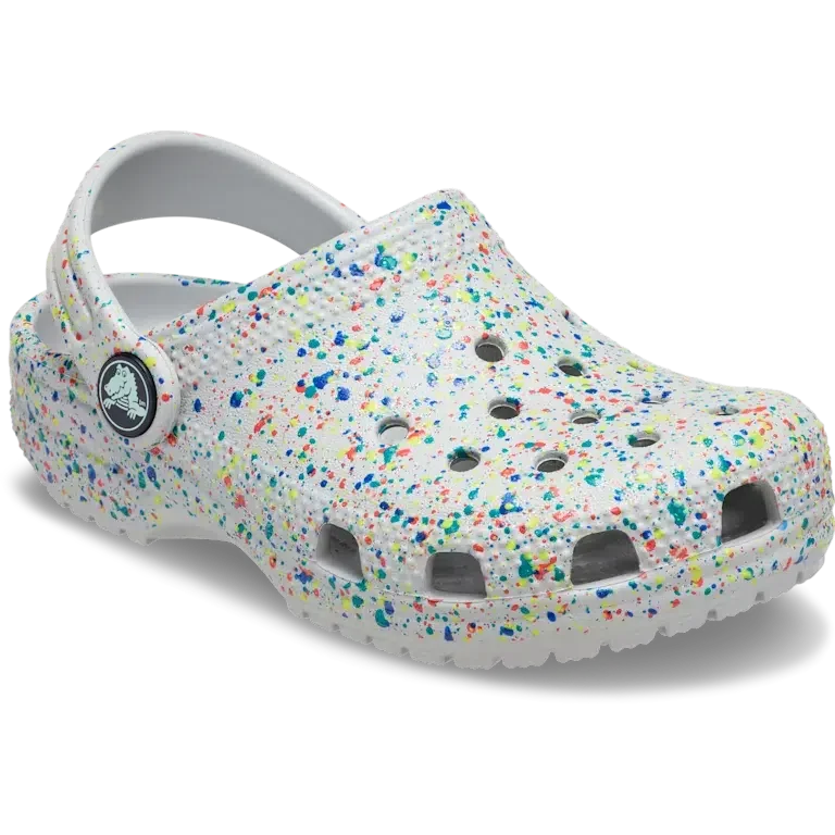 Classic Glow Paint Splatter-Clog til børn Classic Glow Paint Splatter-Clog til børn