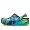 Classic Lined Clog “Blue Tie-Dye”