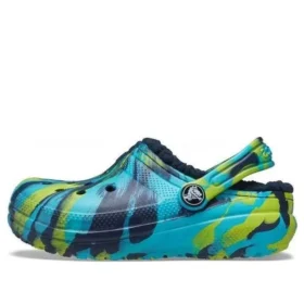 Classic Lined Clog “Blue Tie-Dye”