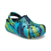 Classic Lined Clog “Blue Tie-Dye”