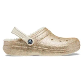 Classic Lined Clog “Gold White”