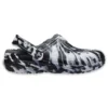 Classic Lined Clog udendørs sandaler “Marbled White Black”