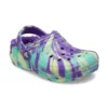 Classic Lined Clog with Marbling “Neon Purple Multi”